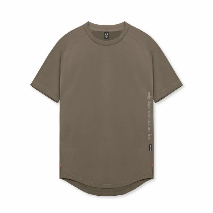 ASRV Short Sleeves Men Core Mesh Established Tee Deep Taupe