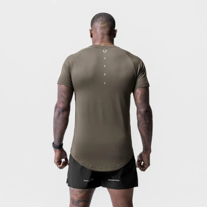 ASRV Short Sleeves Men Core Mesh Established Tee Deep Taupe