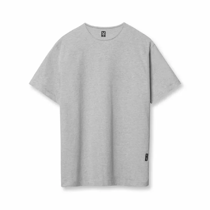 ASRV Short Sleeves Men CottonPlus Standard Mesh Back Tee Heather Grey