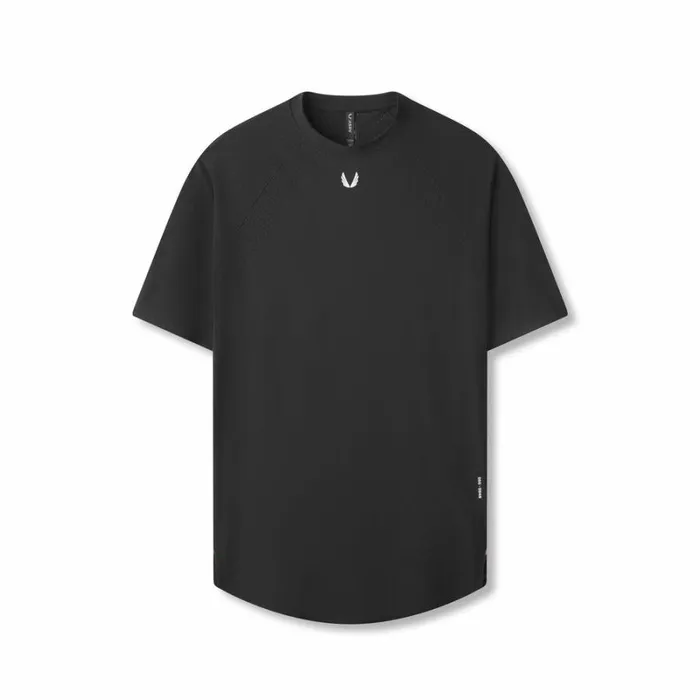 ASRV Short Sleeves Men LaserVent Established Tee Black