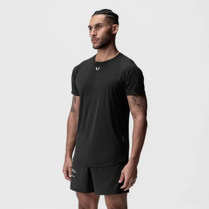 ASRV Short Sleeves Men LaserVent Established Tee Black