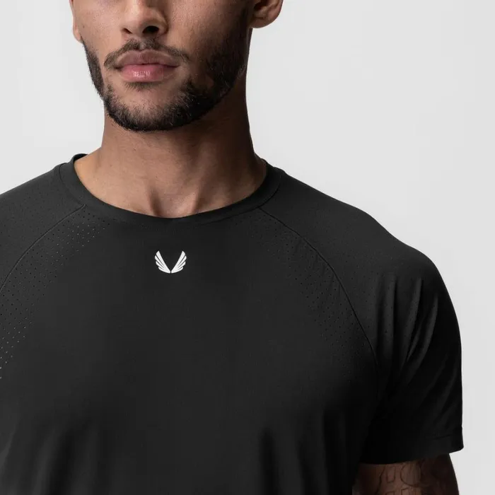 ASRV Short Sleeves Men LaserVent Established Tee Black