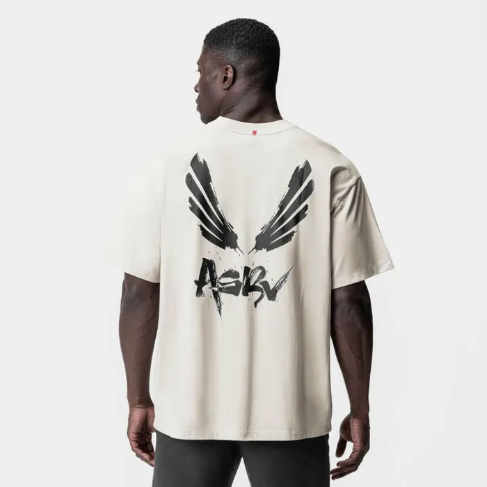 ASRV Short Sleeves Men Tech Essential Relaxed Tee Stone 034brush Wingsasrv034
