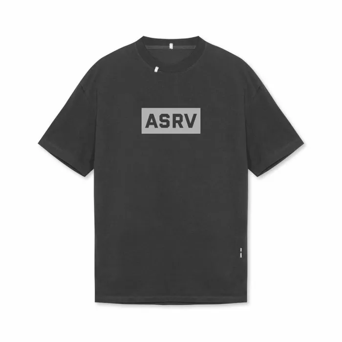 ASRV Short Sleeves Men Technical Essentials Relaxed Tee Space Grey 034box Logo034