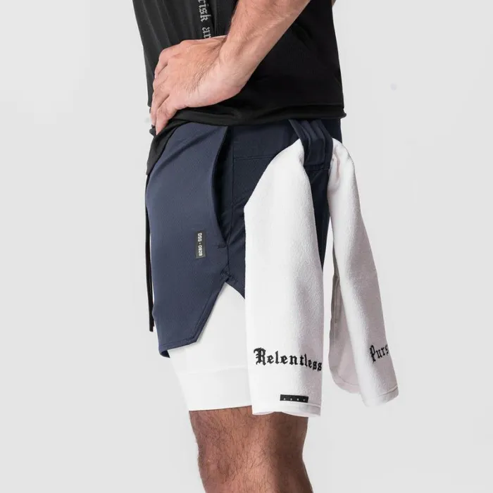 ASRV Shorts Men AeroSilver 5034 Liner Short Navy 034wings034white