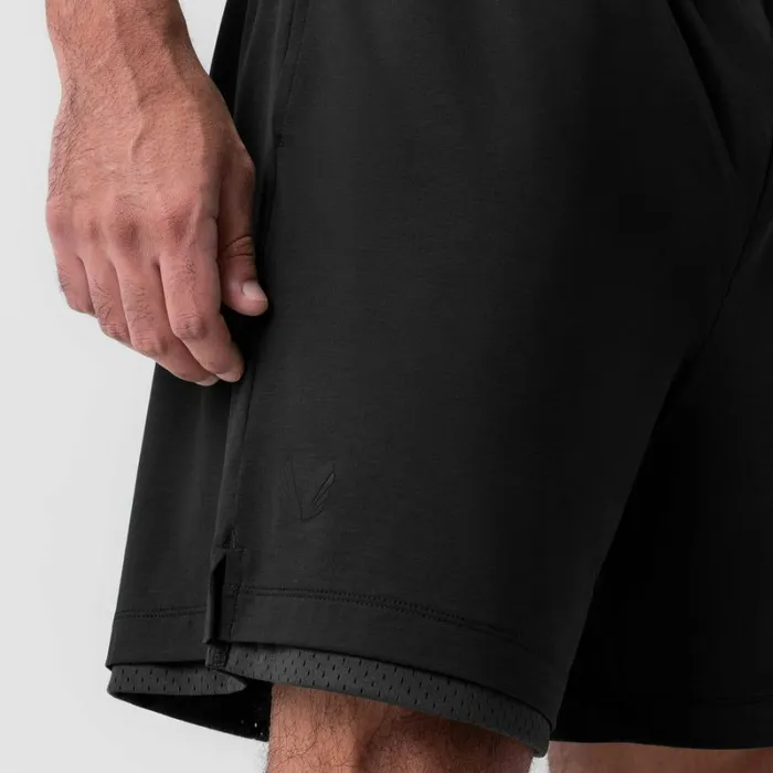 ASRV Shorts Men Reversible 2in1 Short Black