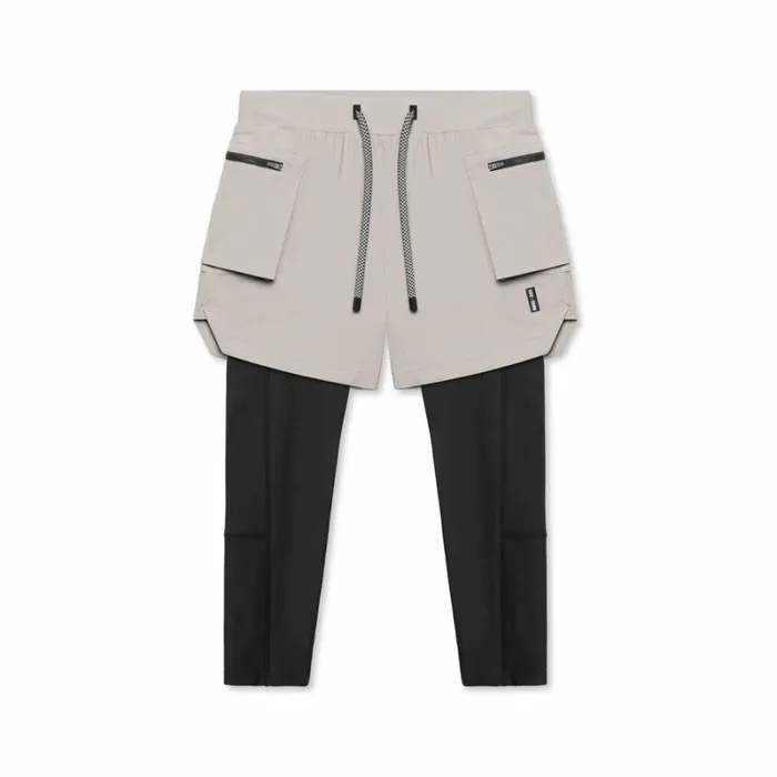 ASRV Shorts Men TetraLite 2in1 Legging Cargo Short Chaiblack