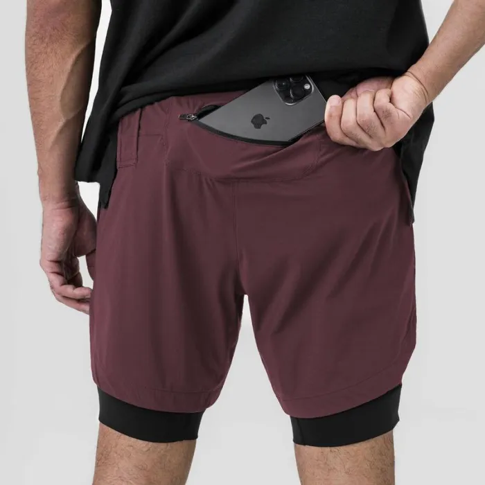 ASRV Shorts Men TetraLite 7034 Liner Short Plum 034asrv034black