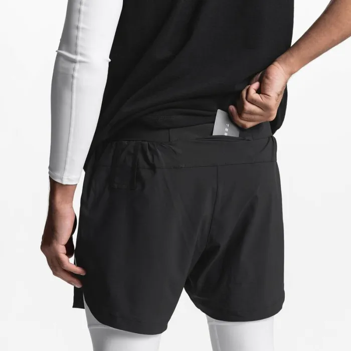 ASRV Shorts Men Ultralight 2in1 Legging Short Blackwhite