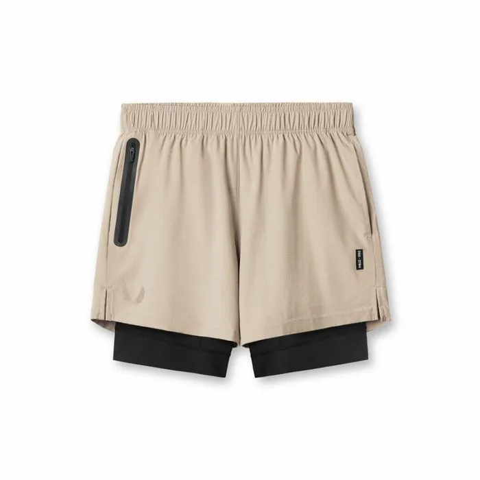 ASRV Shorts Men Ultralite 6034 Liner Short Beigeblack