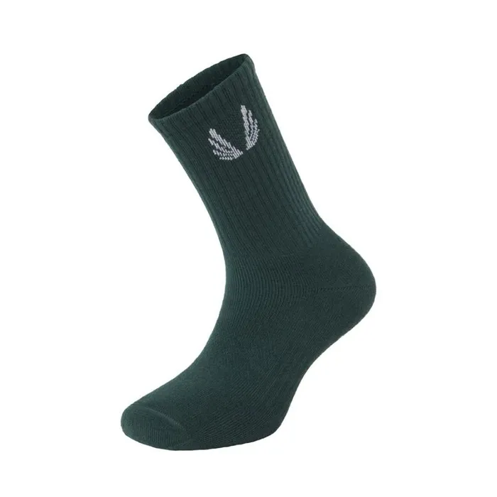 ASRV Socks and Underwear Men Essential Crew Socks 3 Pair Forest Green