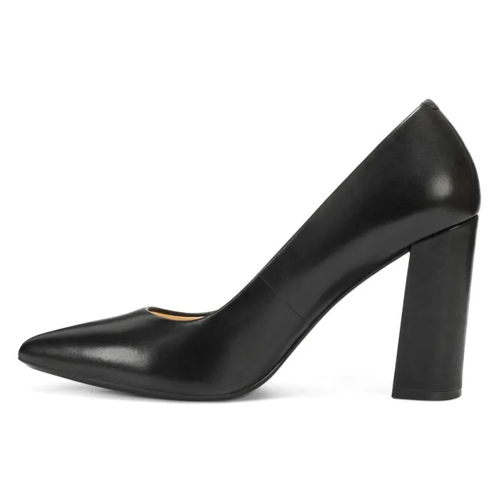 Astoria 92159 Pumps Black Leather Women Nine West Heels Astoria 92159 Pumps Black Leather Women Nine West Heels