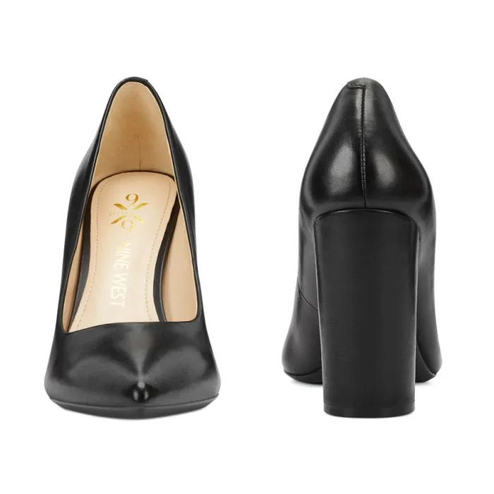 Astoria 92159 Pumps Black Leather Women Nine West Heels Astoria 92159 Pumps Black Leather Women Nine West Heels
