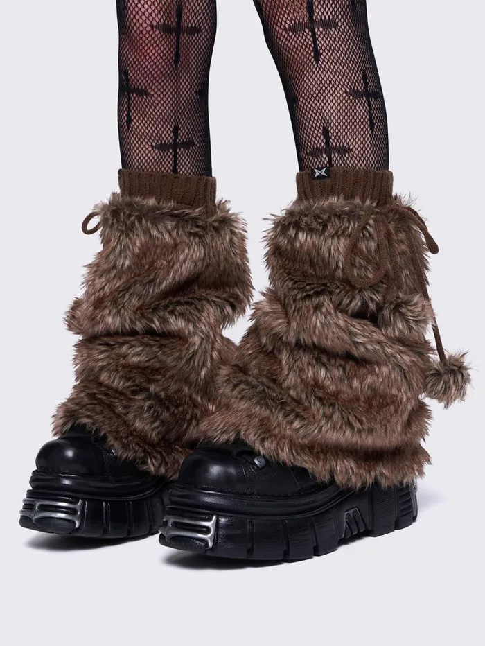 Astra Furry Leg Warmers Women Minga London Socks and Tights