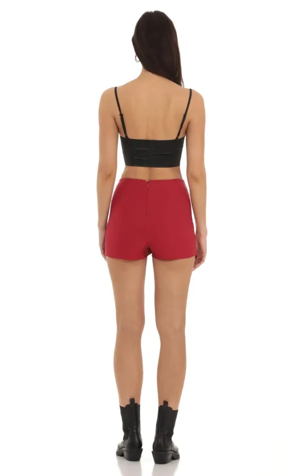 Asymmetric Skort Rust Women LUCY IN THE SKY Skirts Asymmetric Skort Rust Women LUCY IN THE SKY Skirts