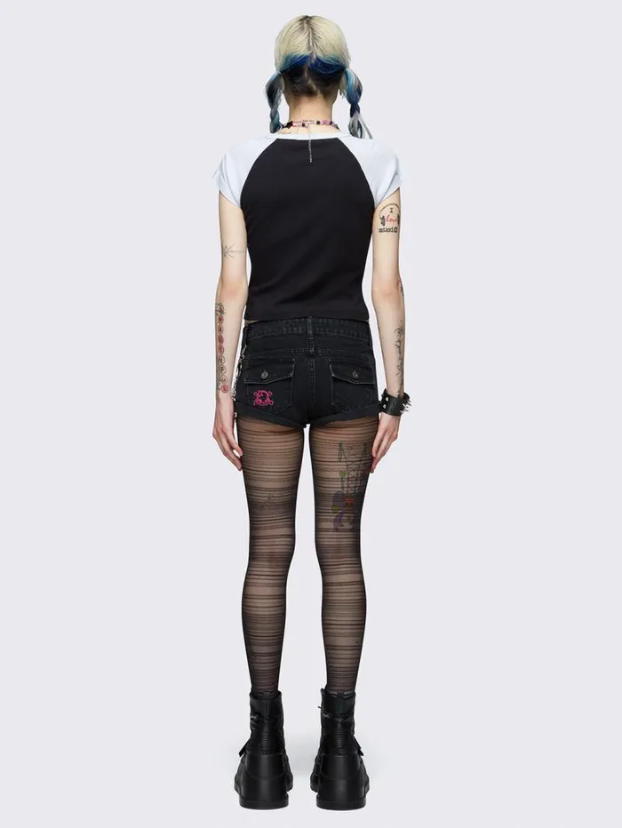 Avery Y2k Denim Hot Pants Women Minga London Bottoms Avery Y2k Denim Hot Pants Women Minga London Bottoms