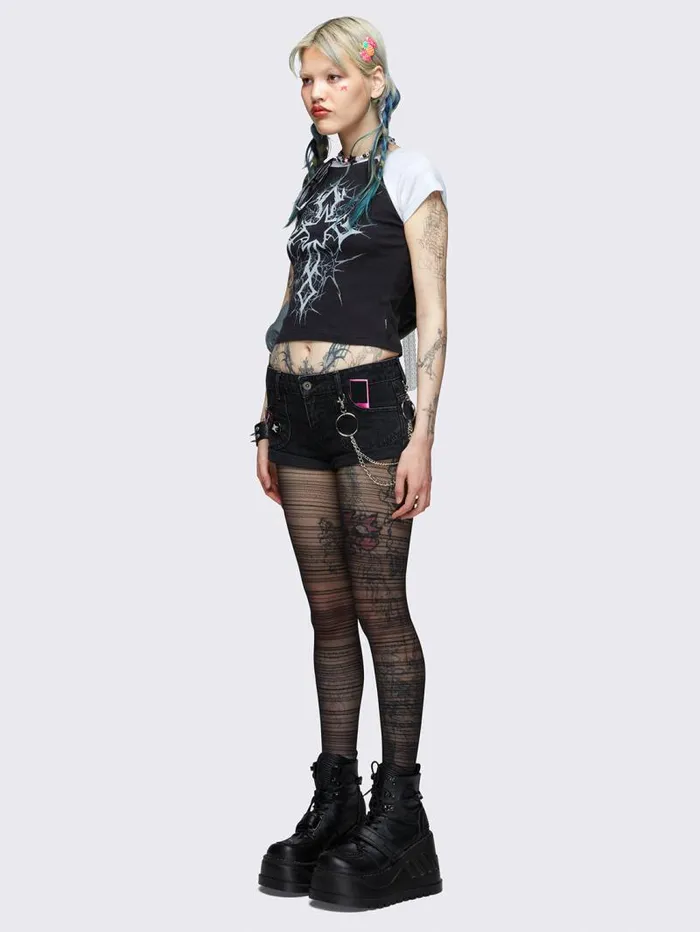 Avery Y2k Denim Hot Pants Women Minga London Bottoms Avery Y2k Denim Hot Pants Women Minga London Bottoms