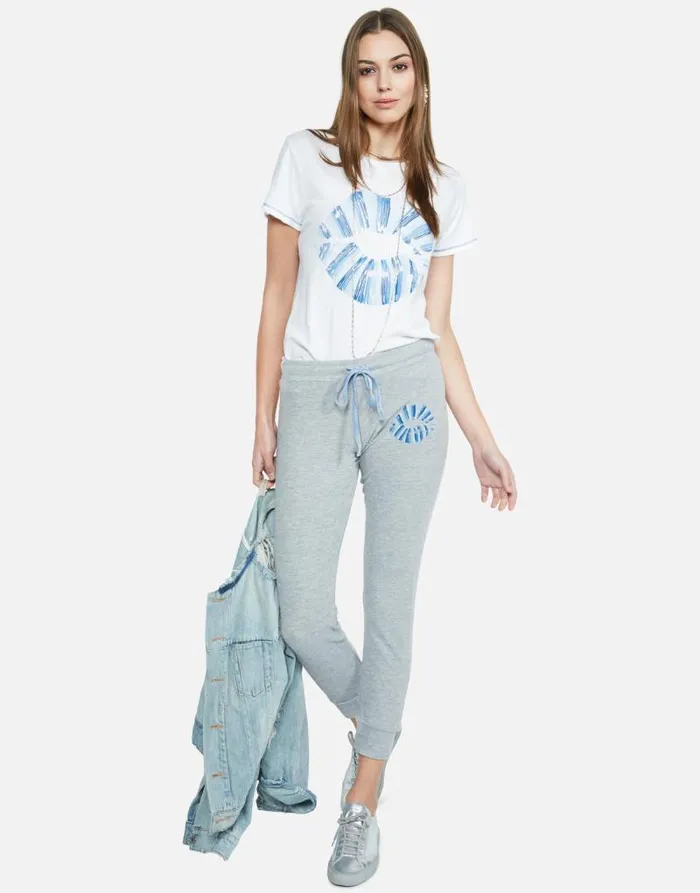 Aviana Ombre Lip White Women Lauren Moshi Short Sleeve