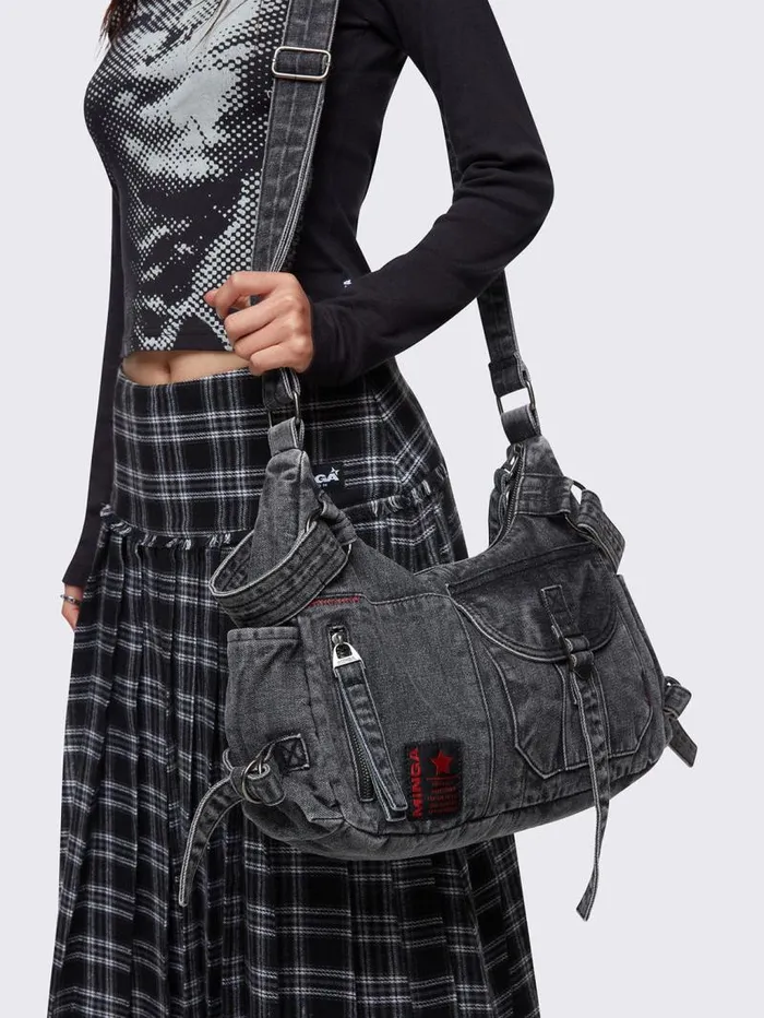 Ayla Denim Crossbody Bag Women Minga London Bags