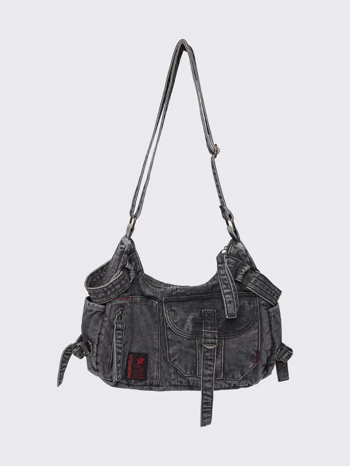 Ayla Denim Crossbody Bag Women Minga London Bags
