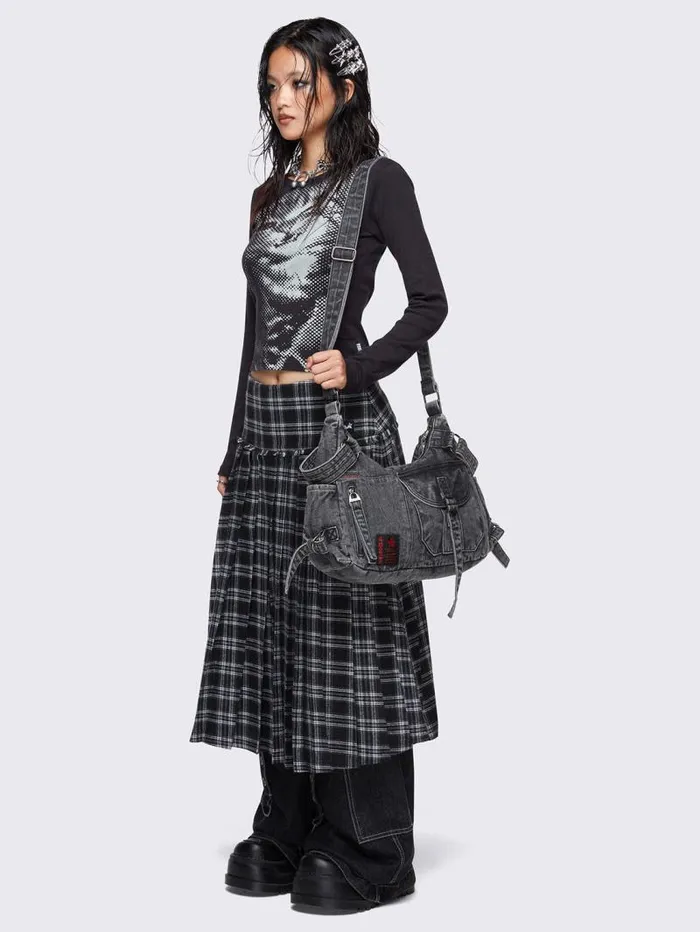 Ayla Denim Crossbody Bag Women Minga London Bags