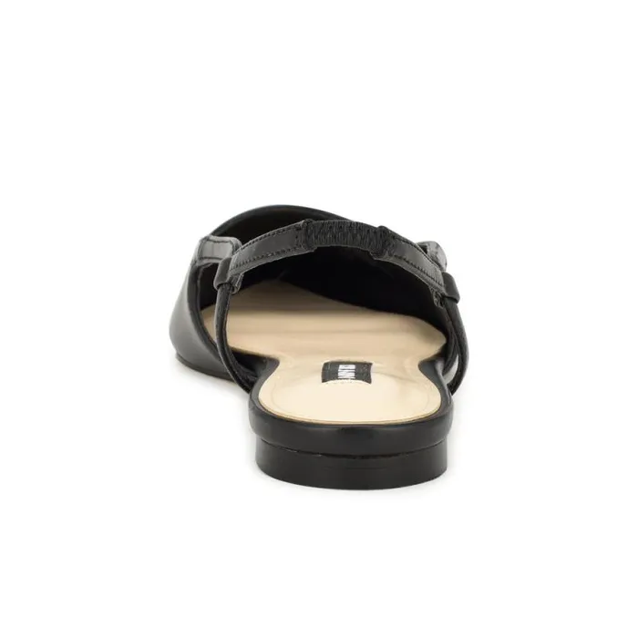Babee Pointy Cap Toe Flat Slingbacks Black Women Nine West Flats Babee Pointy Cap Toe Flat Slingbacks Black Women Nine West Flats