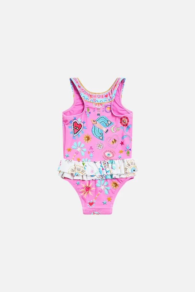 BABIES RUFFLE BACK ONE PIECE RAINBOW ROADS Rainbow Roads Kids Camilla Baby