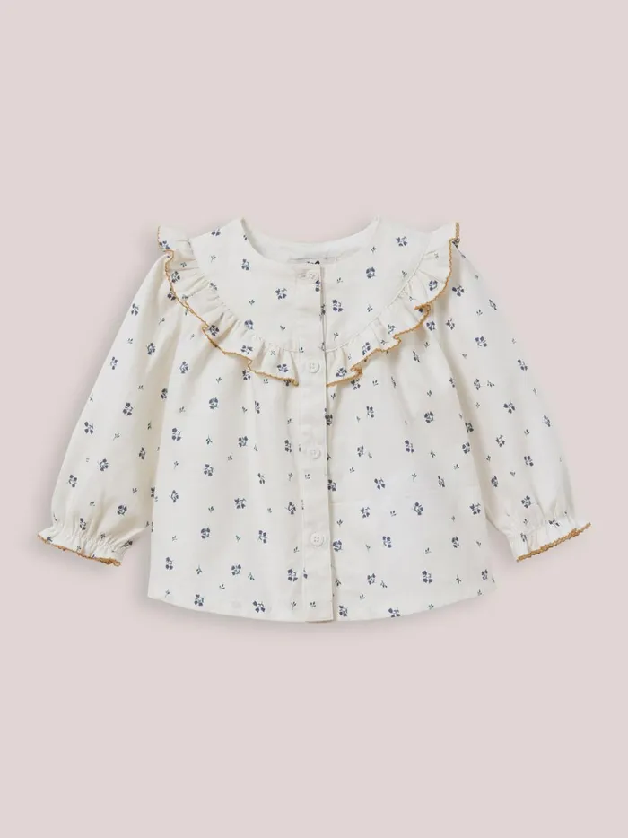 Baby Baby Girl Cyrillus CassyPrint Ruffled Shirt Imp Cassy