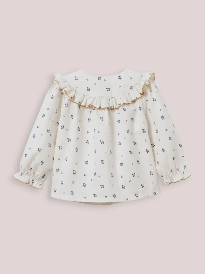 Baby Baby Girl Cyrillus CassyPrint Ruffled Shirt Imp Cassy