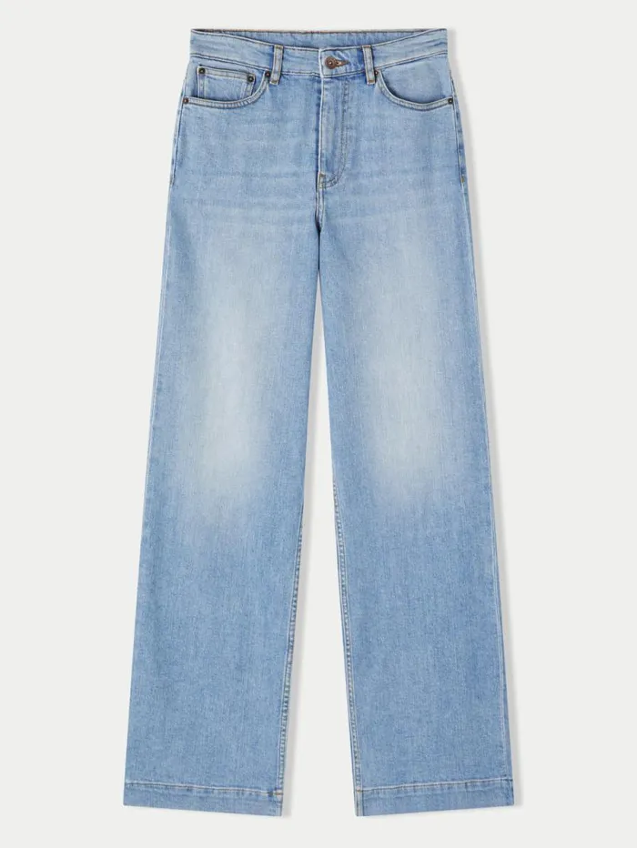 Balfour Long Wide Leg Jean Light Blue Wash Women Jigsaw Trousers