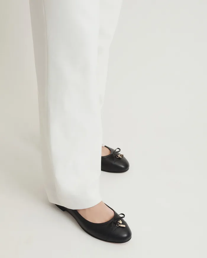 BALLET jomercer Women Hermione dress flats black leather