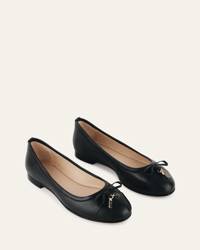 BALLET jomercer Women Hermione dress flats black leather