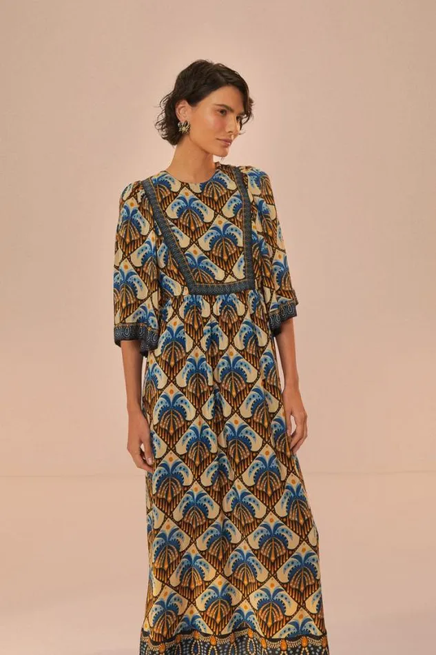 Beige Cocopalm Maxi Dress Women FARM Rio Maxi Dresses