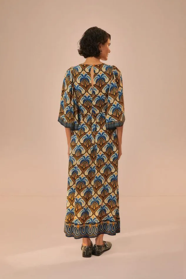 Beige Cocopalm Maxi Dress Women FARM Rio Maxi Dresses