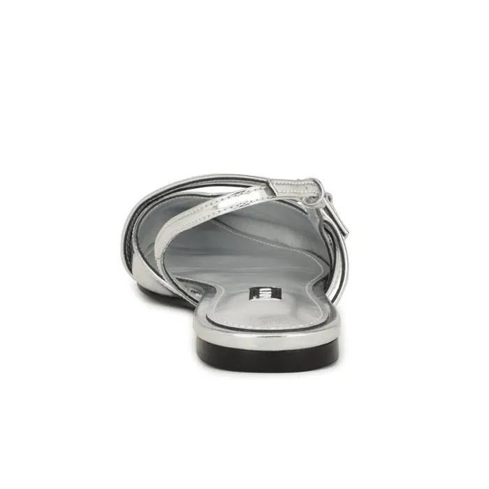 Beley Slingback Flats Silver Women Nine West Flats Beley Slingback Flats Silver Women Nine West Flats