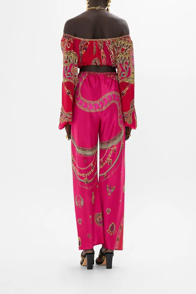 BIAS CUT DRAWSTRING PANT KISSED BY A COBRA Kissed By A Cobra Womens Camilla Pants