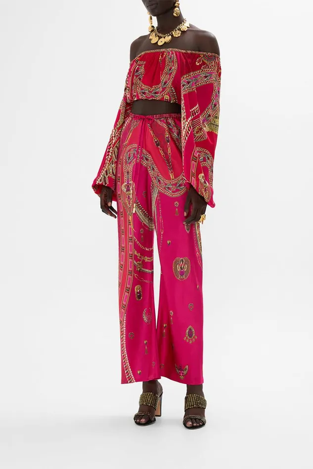 BIAS CUT DRAWSTRING PANT KISSED BY A COBRA Kissed By A Cobra Womens Camilla Pants