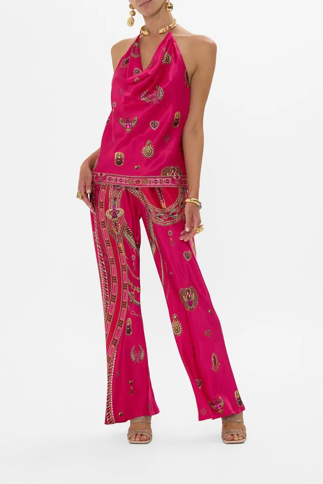 BIAS CUT DRAWSTRING PANT KISSED BY A COBRA Kissed By A Cobra Womens Camilla Pants