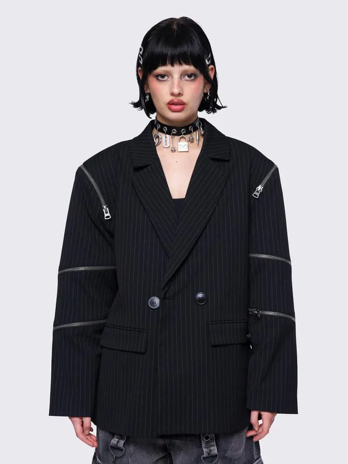 Blair Pinstripe Blazer Women Minga London Jackets