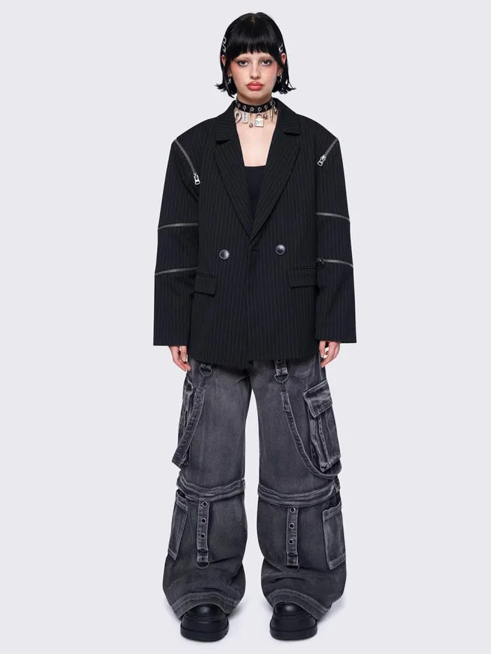 Blair Pinstripe Blazer Women Minga London Jackets