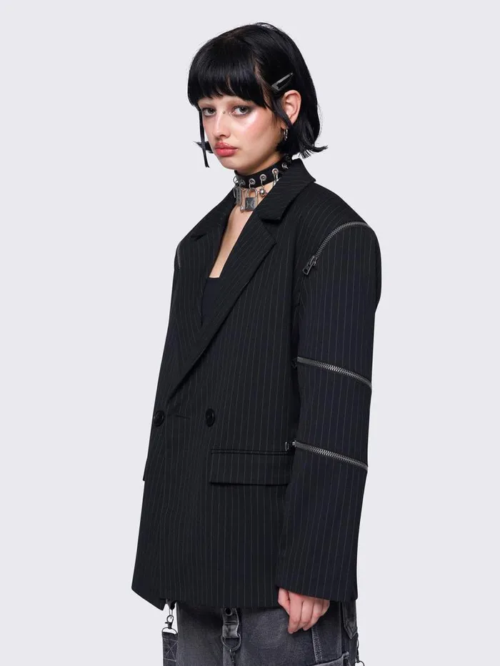 Blair Pinstripe Blazer Women Minga London Jackets