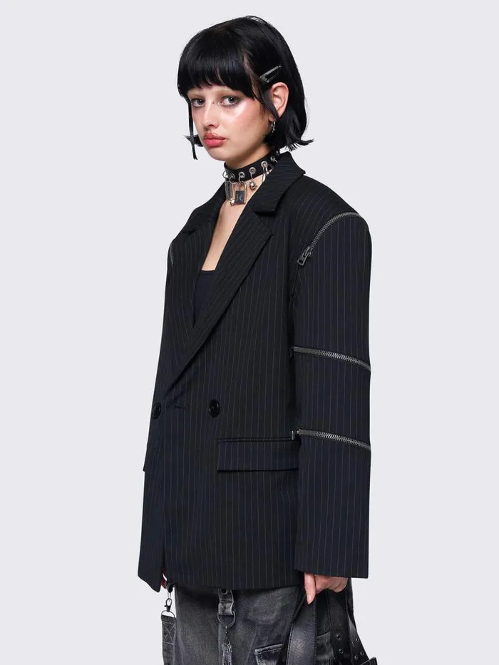 Blair Pinstripe Blazer Women Minga London Jackets