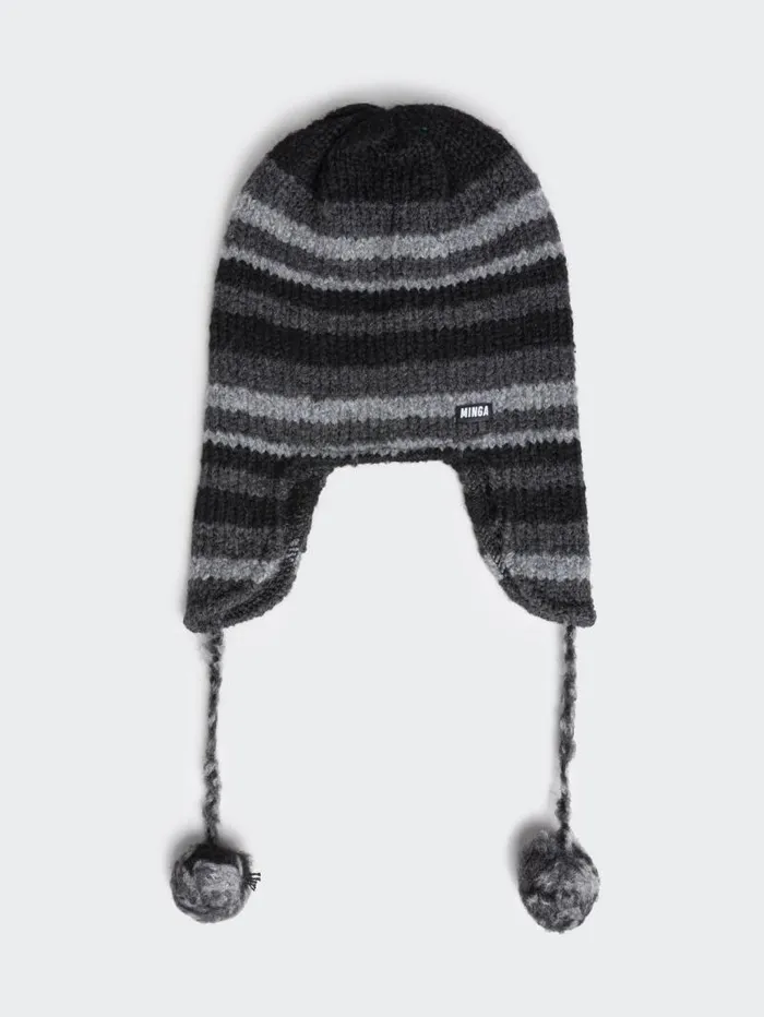Blaire Stripes Tie Knit Hat Women Minga London Hats and Hair Pieces