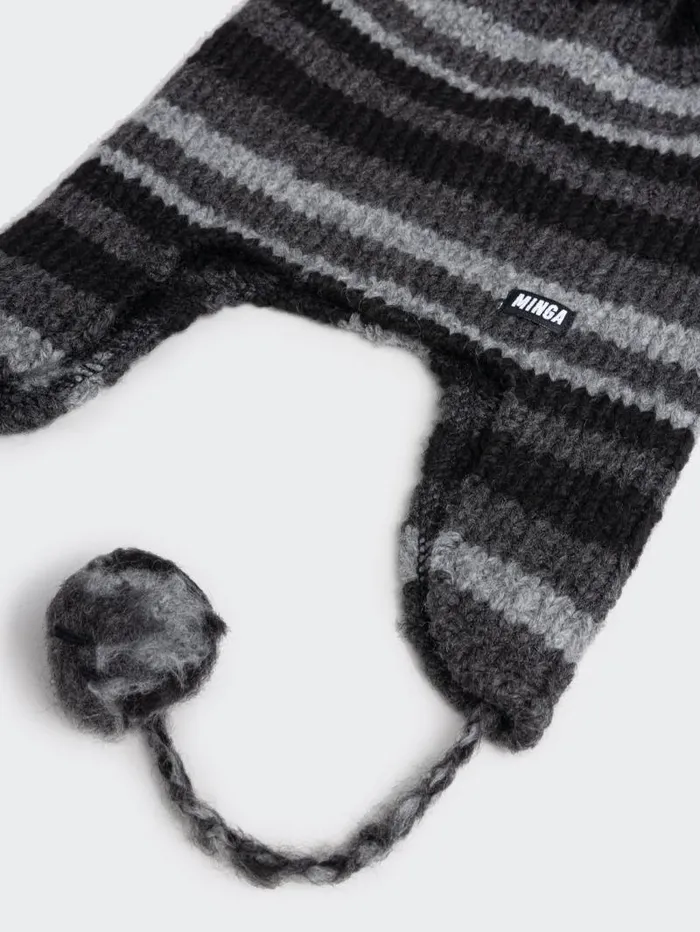 Blaire Stripes Tie Knit Hat Women Minga London Hats and Hair Pieces