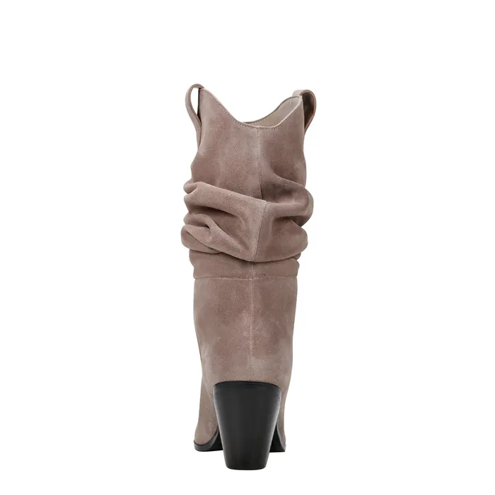 Boots and Booties Myleea Slouchy Boot Natural Suede 8211 Marc Fisher Women