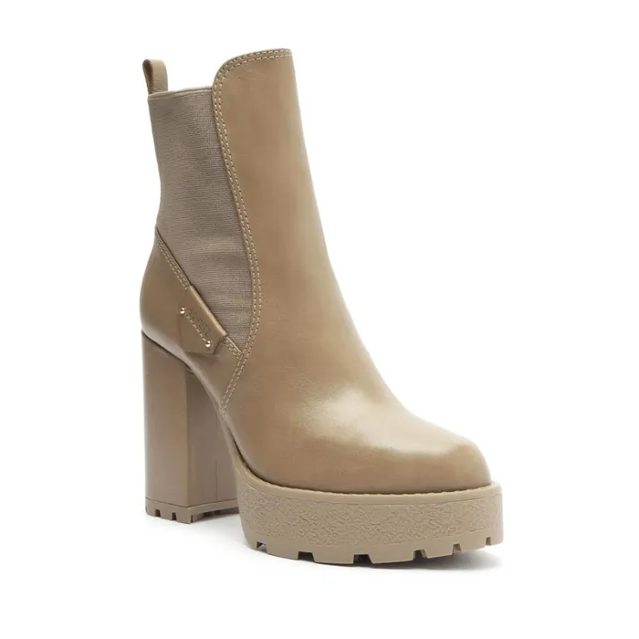 Boots Billie Platform Leather Bootie Mocaccino Schutz Shoes Booties