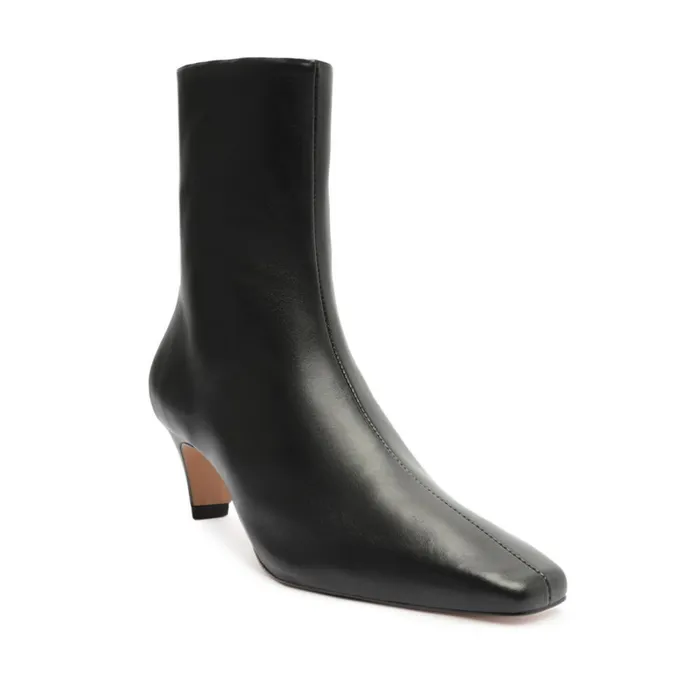 Boots Dellia Nappa Leather Bootie Black Schutz Shoes Booties