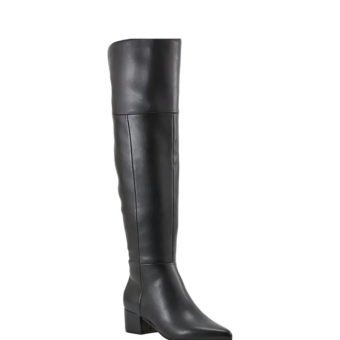 Boots Lottie Over The Knee Boot Smooth Black Marc Fisher Women