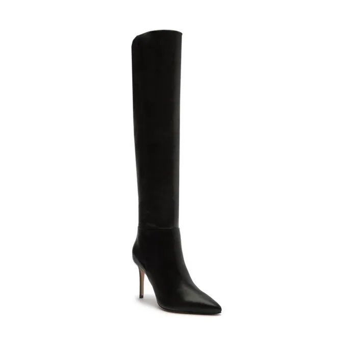 Boots Mikki Over The Knee Leather Boot Black Schutz Shoes Boots
