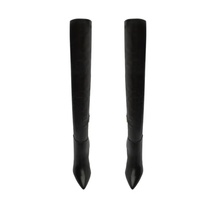 Boots Mikki Over The Knee Leather Boot Black Schutz Shoes Boots